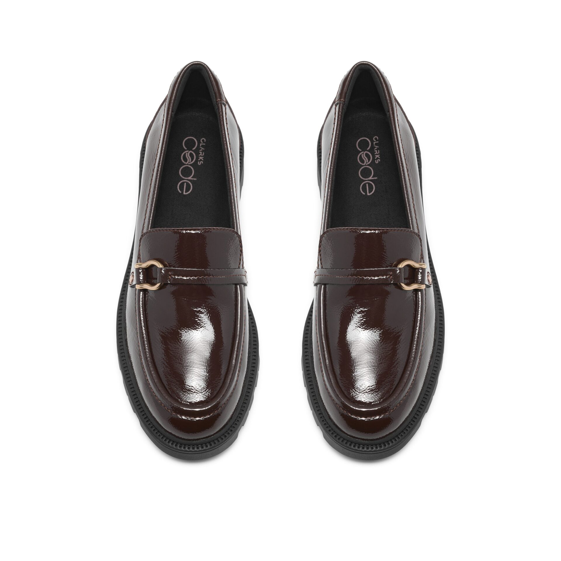 Γυναικεία loafers Clarks Code L step Dark brown patent 6 Γυναικεία loafers Clarks Code L step Dark brown patent - Image 6
